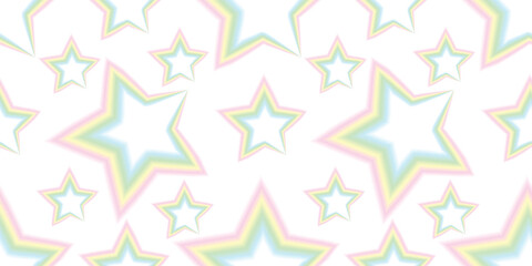 Seamless pattern rainbow stars.Vector illustration.
