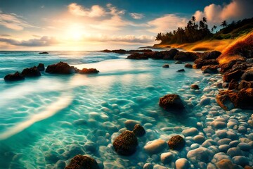 Obraz premium tropical island in the ocean