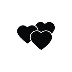 heart button vector icon love sign