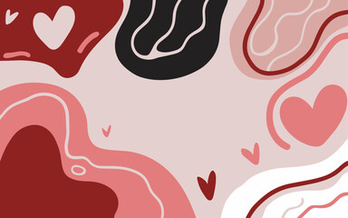 Abstract background poster. Good for fashion fabrics, postcards, email header, wallpaper, banner, events, covers, advertising, and more. Valentine's day, women's day, mother's day background.