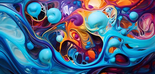 A dynamic swirl of liquid in a kaleidoscope of colors, creating an otherworldly abstract background with mesmerizing fluidity