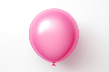 balloon pink inflatable festival, isolated on white background