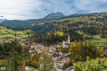 Village of Village of Albula Alvra, Tiefencastel, Canton Graubünden, Switzerland