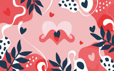 Abstract background poster. Good for fashion fabrics, postcards, email header, wallpaper, banner, events, covers, advertising, and more. Valentine's day, women's day, mother's day background.