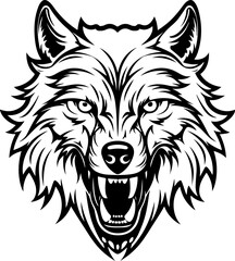 wolf head mascot, wolf head tattoo, illustration of a wolf, wolf head vector, wolf head silhouette