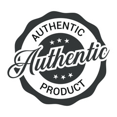 Obraz premium Authentic Product vector badge, logo and image. 100% Authentic Product badge