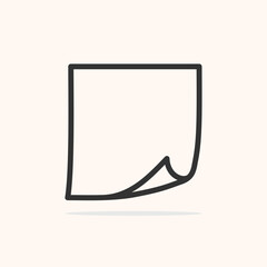 Yellow blank paper with shadow. Templates for the presentation of design like flyers, covers, and posters. mock-up design template	