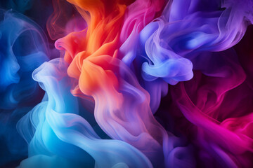 Obraz premium Colourful smoke background concept