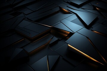 Sleek Steel: Black-Themed Digital Wallpaper

