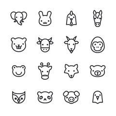 set of animals icon