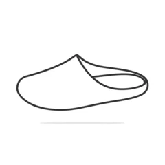 Behangcirkel Slippers cartoonish vector illustration design. © Fahad