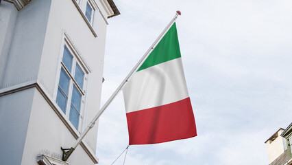 italian flag on the roof