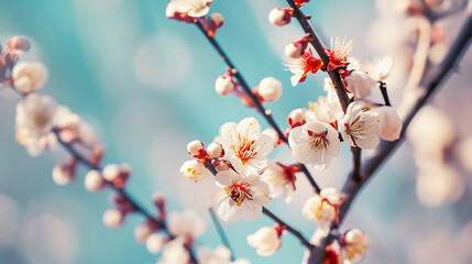 Beautiful floral spring abstract background of nature.