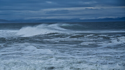 A Stormy Seascape on the Moray Firth, Scotland