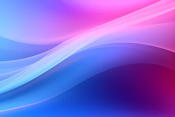 Fototapeta premium blue pink abstract wavy color unique background, gradient blend, bright colored