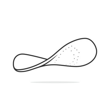 Comfortable Orthotics Shoe Insole, Arch Supports vector illustration. Fashion object icon concept. Insoles for a comfortable and healthy walk vector design