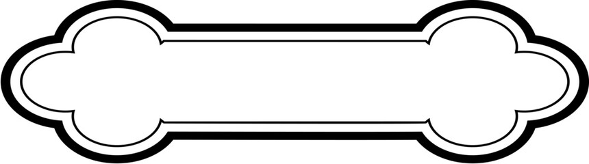 Obraz premium Islamic Label and Name Frame double lines Outline Linear Black Stroke silhouettes Design pictogram symbol visual illustration