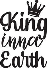 King inna Earth t-shirt design
