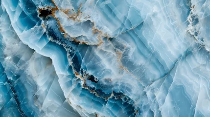 Gardinen Blue onyx marble texture, abstract background © Jan