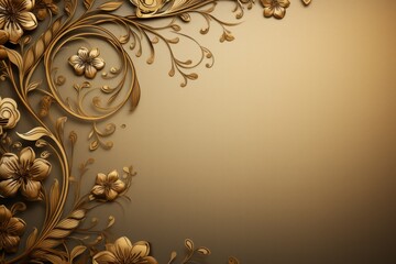 elegant floral pattern illustration. decorative filigree ornament background vintage retro design. 