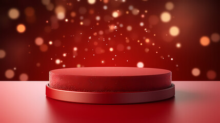 3D rendering minimalist background product booth, podium, stage, product commercial photography background, cosmetics booth