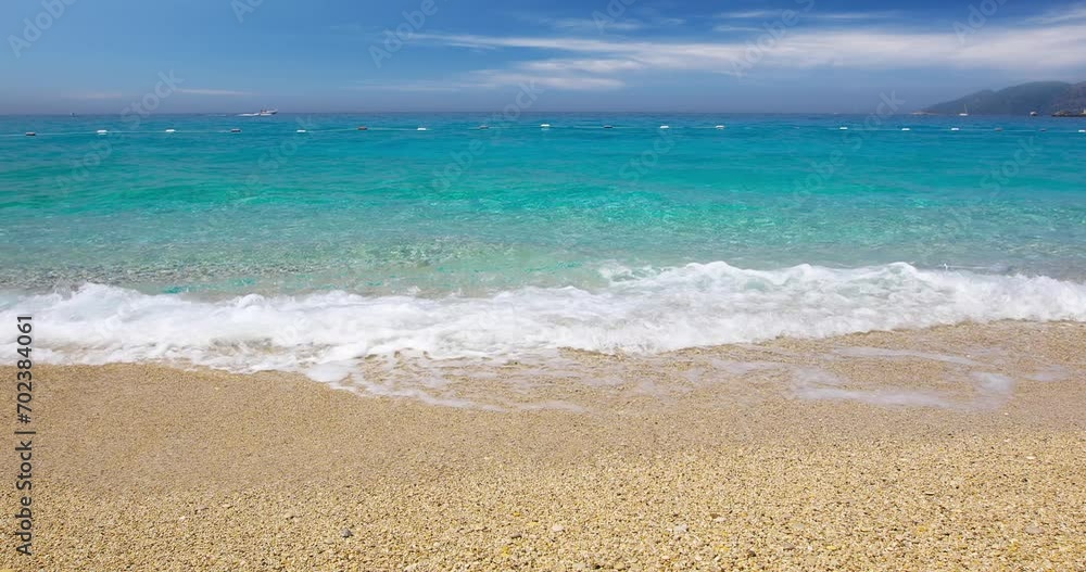 Wall mural beautiful tropical sea and sandy beach