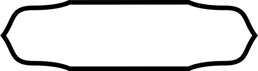 Islamic Label and Name Frame Bold Line Outline Linear Black Stroke silhouettes Design pictogram symbol visual illustration
