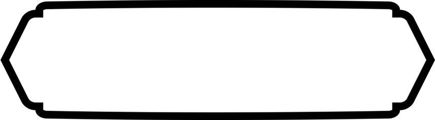 Islamic Label and Name Frame Bold Line Outline Linear Black Stroke silhouettes Design pictogram symbol visual illustration