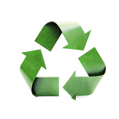 Obraz premium the recycle logo isolated on white background