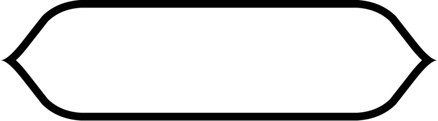 Islamic Label and Name Frame Bold Line Outline Linear Black Stroke silhouettes Design pictogram symbol visual illustration