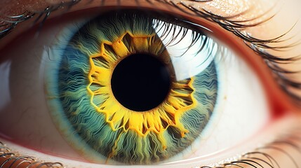 colorful collection Close-up of the pupil of the eye - obrazy, fototapety, plakaty