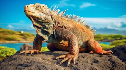 Fototapeta premium The galapagos Islands ecuador explore the unique. AI generated