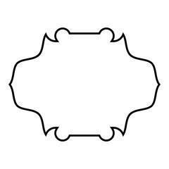 Islamic Frame Design Thin Line Black stroke silhouettes Design pictogram symbol visual illustration