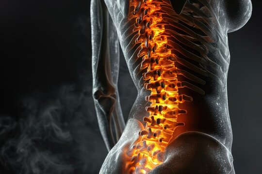 Spine Health Journey: Explore the intersection of sports and healthcare with a focus on a woman experiencing spine pain, showcasing the importance of recovery, treatment, and overall well-being.

