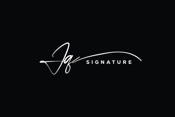 JQ initials Handwriting signature logo. JQ Hand drawn Calligraphy lettering Vector. JQ letter real estate, beauty, photography letter logo design.