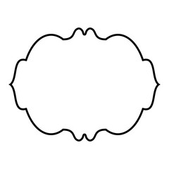 Islamic Frame Design Thin Line Black stroke silhouettes Design pictogram symbol visual illustration