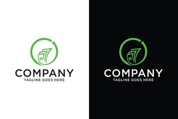 savings book financial logo design