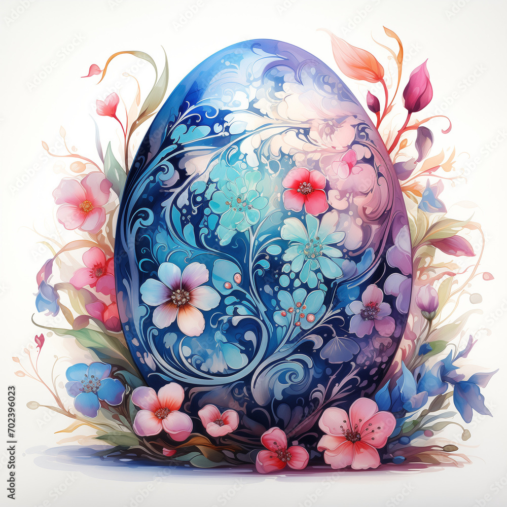 Canvas Prints Watercolor Easter egg  ,Easter Background