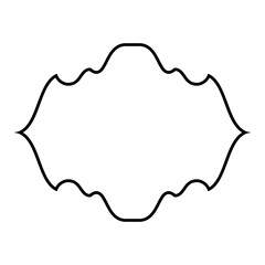 Islamic Frame Design Thin Line Black stroke silhouettes Design pictogram symbol visual illustration