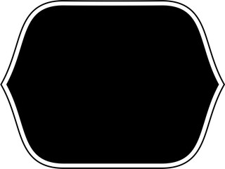 Islamic Frame Design Glyph with outline Black Filled silhouettes Design pictogram symbol visual illustration