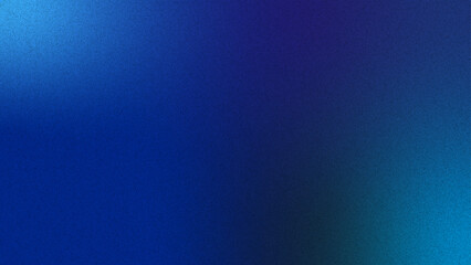 Grainy textured gradient dark blue abstract background. Noise texture effect