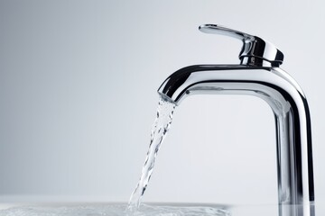 Faucet with falling water