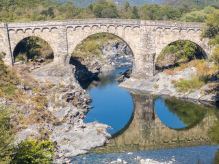 Fototapeta na wymiar Altiani Bridge, 20251 Altiani, Haute-Corse, France