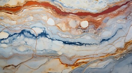 The intricate details of marble transforming into a mesmerizing abstract of harmonious hues.