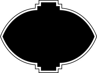 Obraz premium Islamic Frame Design Glyph with outline Black Filled silhouettes Design pictogram symbol visual illustration