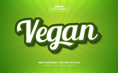 Vegan Green Editable Text Effect, Editable Font Style Theme