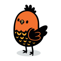 chick cartoon vector. character design.