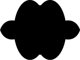 Islamic Frame Design Glyph  Horizental Black Filled silhouettes Design pictogram symbol visual illustration