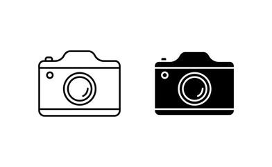 Camera Icon Set. Vector illustration