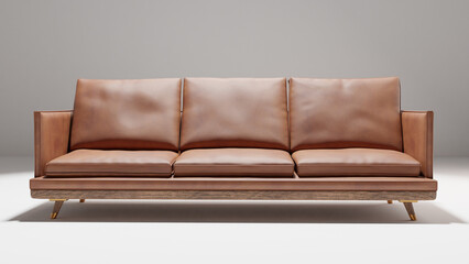 Tan Leather Sofa